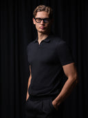 GLAZOMER Poloshirt, schwarz