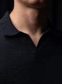 GLAZOMER Poloshirt, schwarz