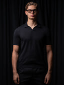 GLAZOMER Poloshirt, schwarz