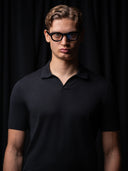 GLAZOMER Poloshirt, schwarz