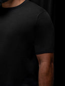 GLAZOMER PREMIUM T-Shirt (Merinowolle), schwarz