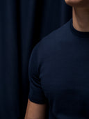 GLAZOMER PREMIUM T-Shirt (Mercerisierte Baumwolle) , blau