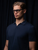 GLAZOMER Poloshirt, blau