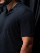 GLAZOMER Poloshirt, schwarz