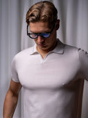 GLAZOMER Poloshirt, weiß