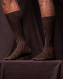 GLAZOMER Herrensocken, braun