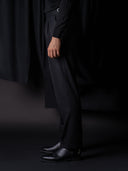 GLAZOMER Anzughose (Flanell - 6cm), schwarz