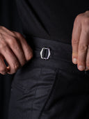 GLAZOMER Anzughose (Flanell - 6cm), schwarz