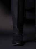 GLAZOMER Anzughose (Flanell - 6cm), schwarz