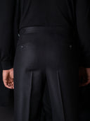 GLAZOMER Anzughose (Flanell - Classic), schwarz