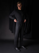 GLAZOMER Anzughose (Flanell - Classic), schwarz