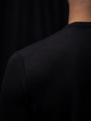 PRE-SALE GLAZOMER Rundhalspullover, schwarz