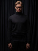 PRE-SALE GLAZOMER Rollkragenpullover, schwarz