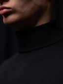 PRE-SALE GLAZOMER Rollkragenpullover, schwarz