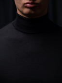 PRE-SALE GLAZOMER Rollkragenpullover, schwarz