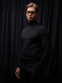 PRE-SALE GLAZOMER Rollkragenpullover, schwarz