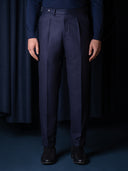 GLAZOMER Anzughose (Flanell - Classic), blau