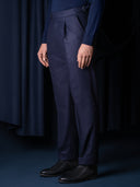 GLAZOMER Anzughose (Flanell - Classic), blau