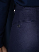 GLAZOMER Anzughose (Flanell - Classic), blau