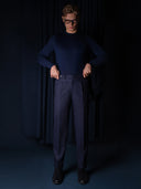 GLAZOMER Anzughose (Flanell - Classic), blau