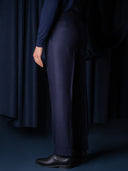 GLAZOMER Anzughose (Flanell - 6cm), blau