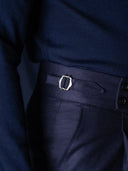 GLAZOMER Anzughose (Flanell - 6cm), blau