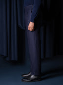 GLAZOMER Anzughose (Flanell - Gurkha), blau