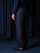 GLAZOMER Anzughose (Flanell - Gurkha), blau