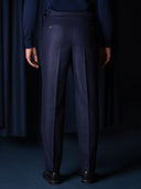 GLAZOMER Anzughose (Flanell - Gurkha), blau