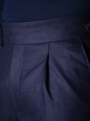 GLAZOMER Anzughose (Flanell - Gurkha), blau