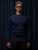 PRE-SALE GLAZOMER Rundhalspullover, blau