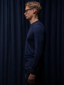 PRE-SALE GLAZOMER Rundhalspullover, blau