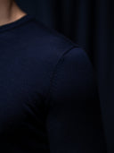 PRE-SALE GLAZOMER Rundhalspullover, blau