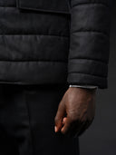 Steppjacke, schwarz