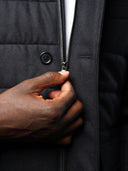 Steppjacke, schwarz
