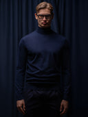 PRE-SALE GLAZOMER Rollkragenpullover, blau