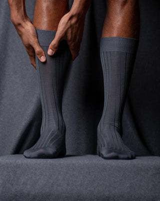 Herrensocken, grau