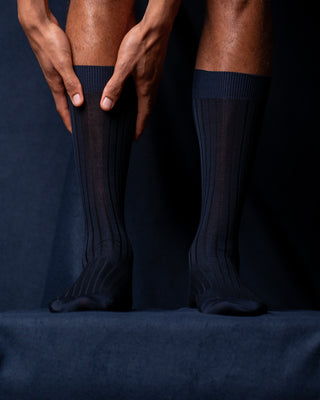 Herrensocken, blau