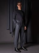 GLAZOMER Anzugshose (Flanell - Classic), grau