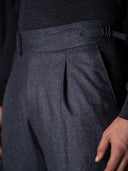 GLAZOMER Anzughose (Flanell - Gurkha), grau