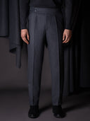 GLAZOMER Anzughose (Flanell - 6cm), grau