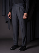 GLAZOMER Anzughose (Flanell - 6cm), grau