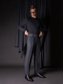 GLAZOMER Anzughose (Flanell - 6cm), grau