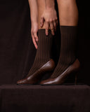 GLAZOMER Damensocken, braun