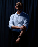 GLAZOMER "Arbeitgeberhemd", hellblau